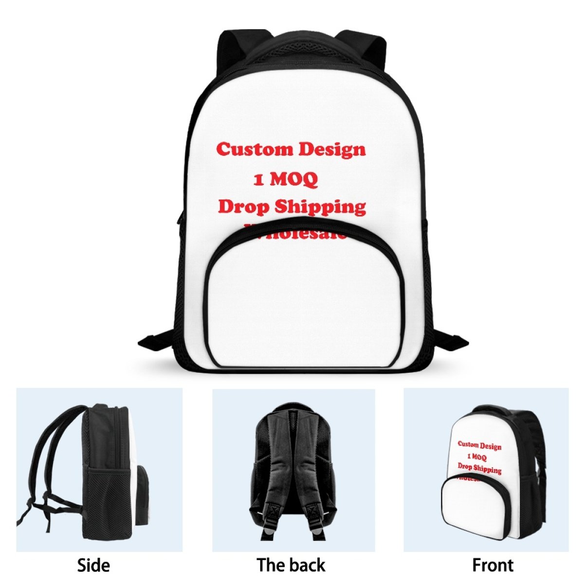 2024 New Student Backpack Custom Personalise Puakenikeni Smart Casual 12 Inch Children's Backpack Print On Demand