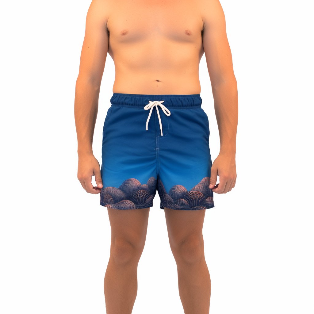 Summer Men Clothing Shorts Full All Print Hawaiian Beach Quick Dry Short Pants Drawstring Swimwear Shorts Swim Trunks