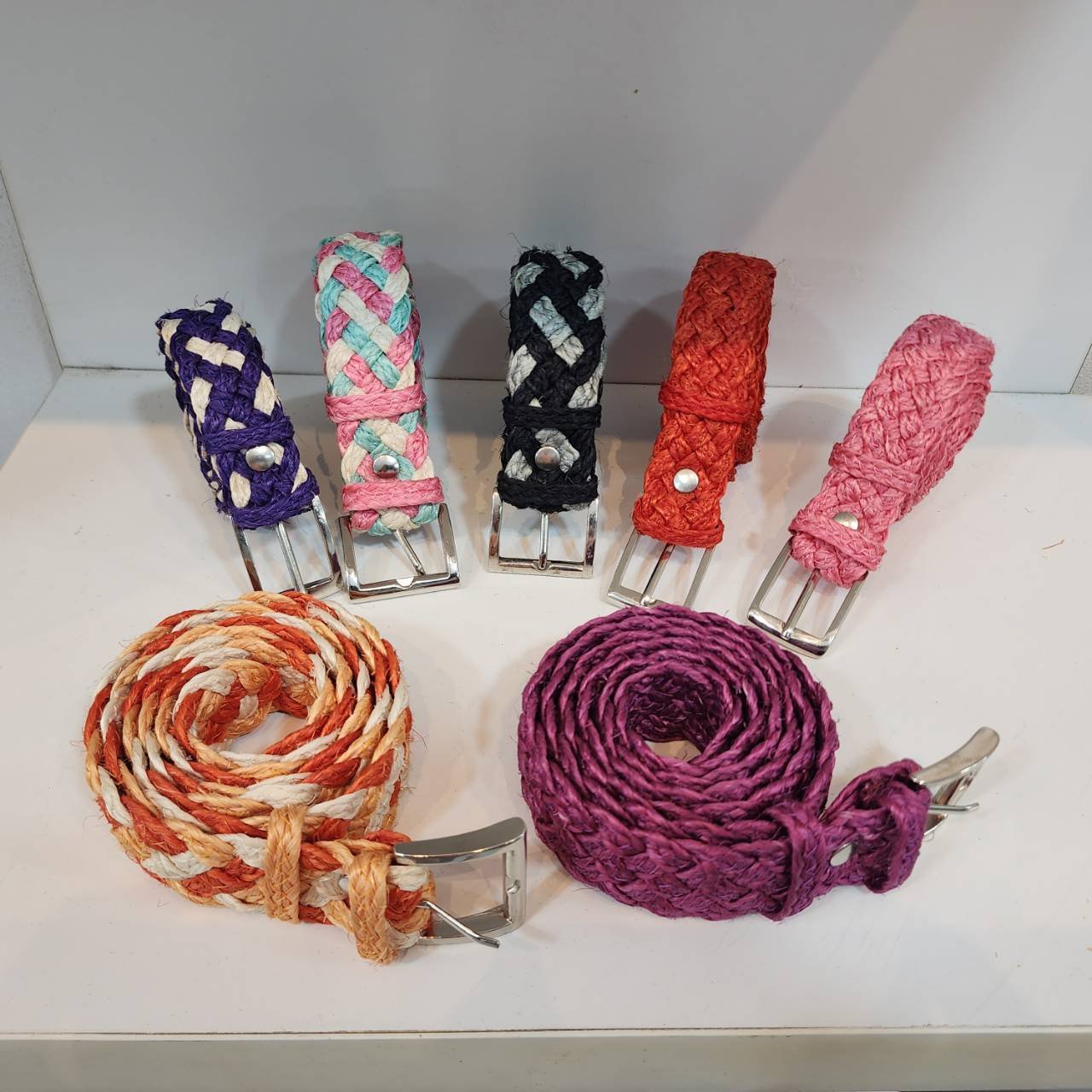 High end Fashion Belt Brandname Handmade From Sisal Plant Base Ecofriendly Products in Thailand