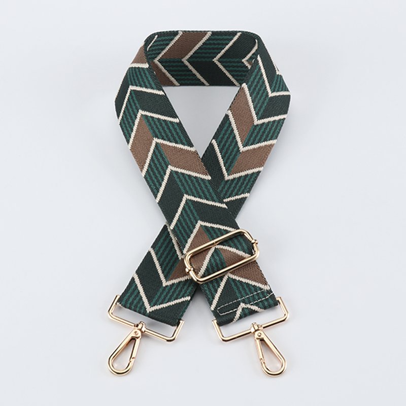 Custom cross diamond color bump jacquard Bag Strap Retractable adjustable size backpack backpack strap Shoulder strap