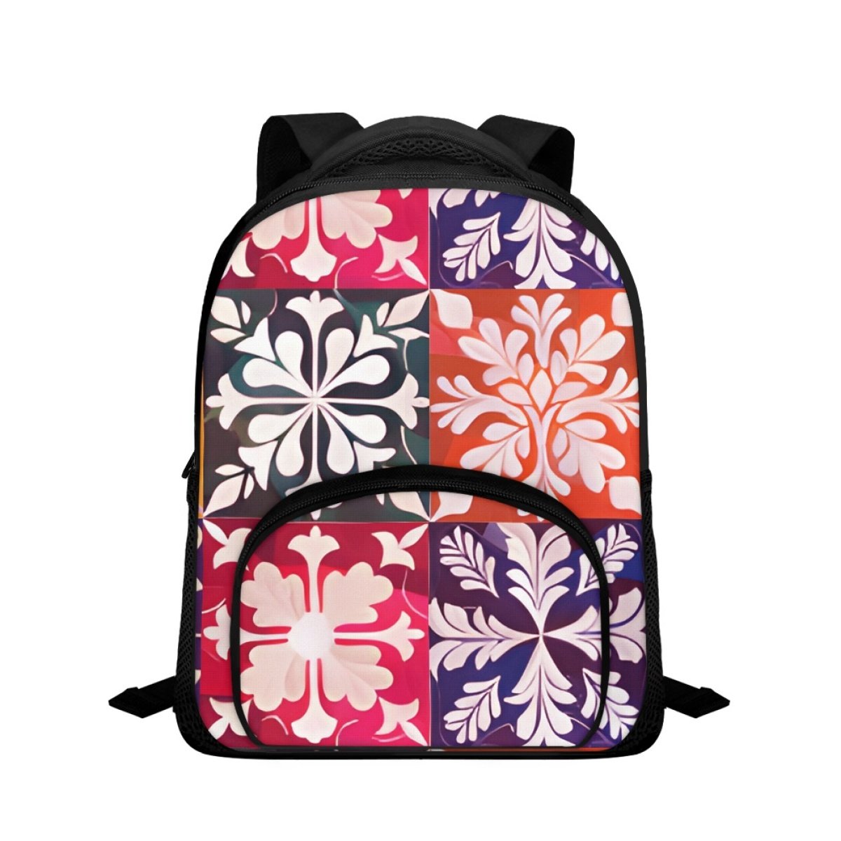 3D Digital Sublimation Print Custom Hawaiian Quilt Pattern Waterproof And Portable 12 Inch Children's Backpack Print On Demand