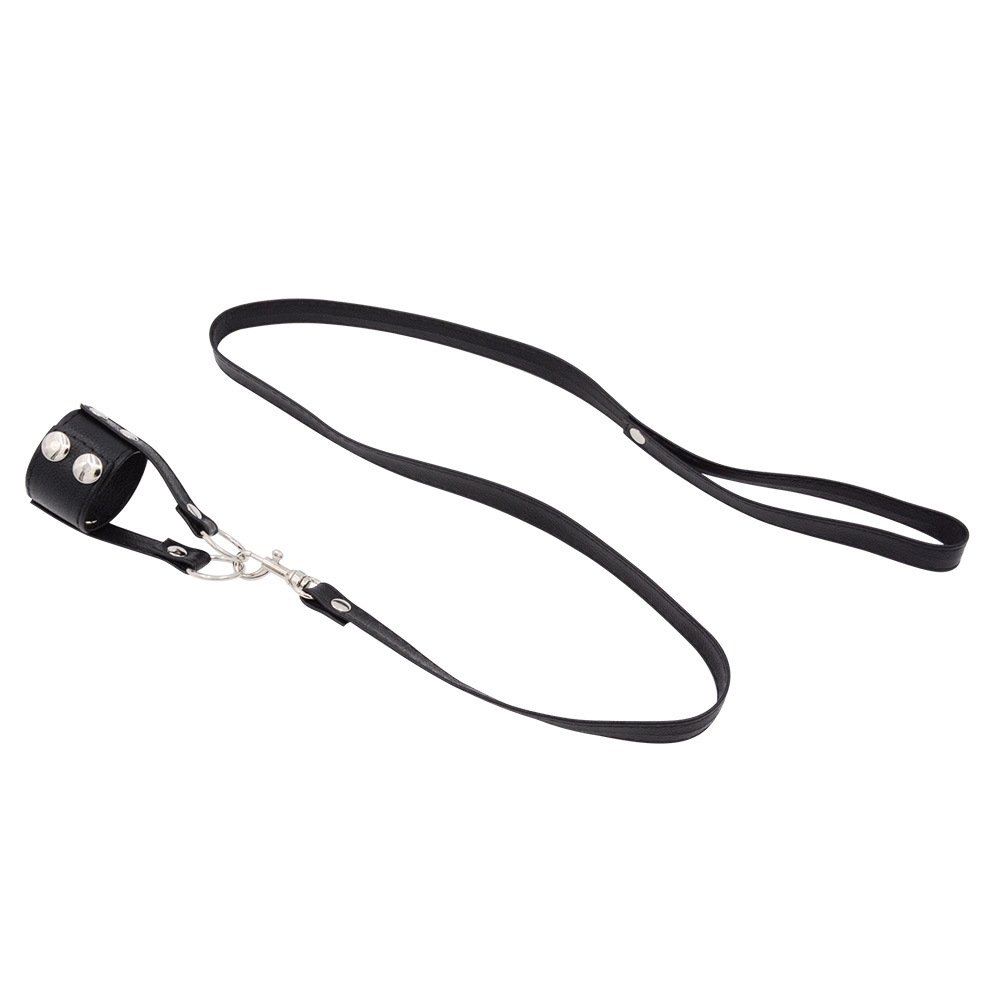 BDSM Lock Scrotum Rings with Leashes Chains Chastity Belt Slave Training Punishment Restraints Testicles Scrotal Bondage for Man