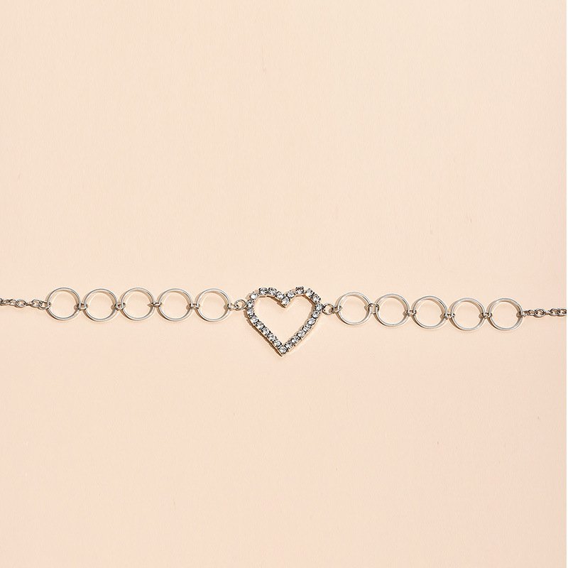 Catena Del Corpo Del Rhinestone Heart Waist Chain Belt Jewelry Crystal Belly Body Chain Sexy Party Jewelry Gift Heart Body Chain