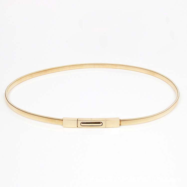 wholesale width 1.0cm female fashion women's one piece dress overcoat decorative waist metal band belts