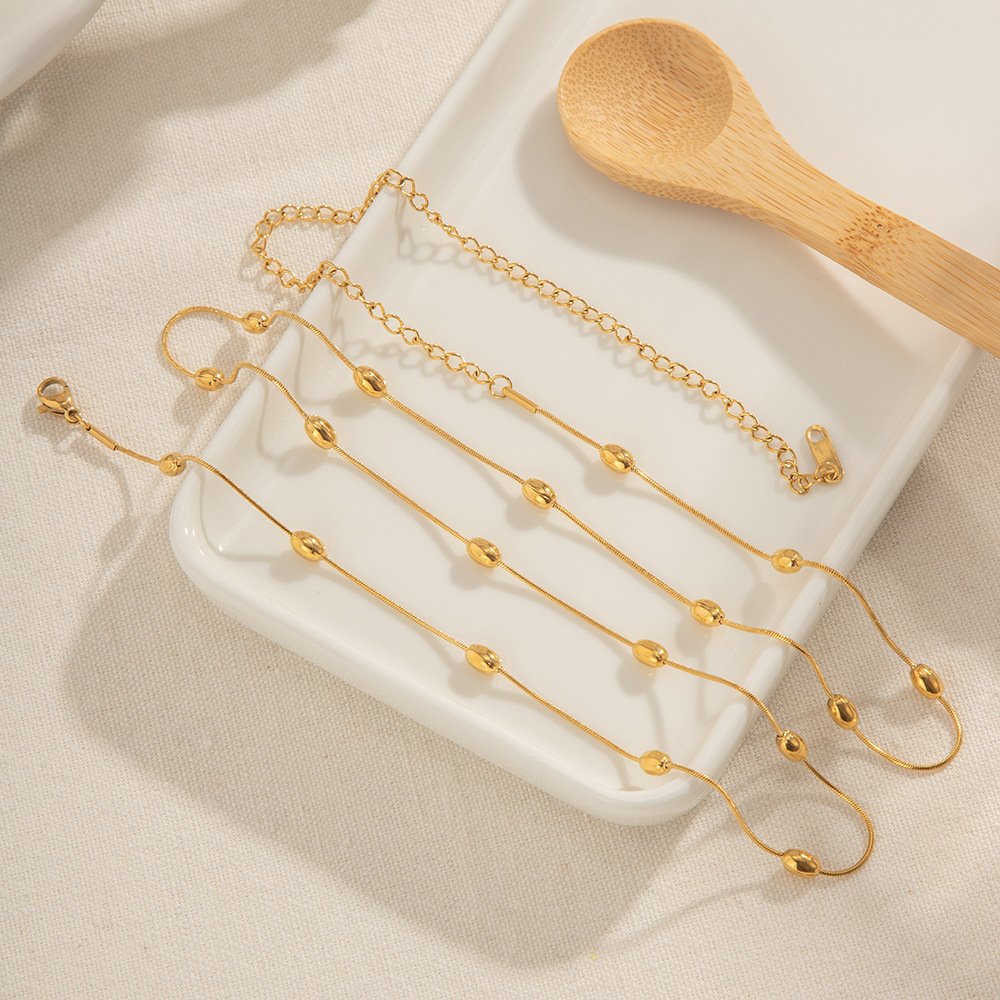 18K Gold Plated Body Chain Gift Stainless Steel Summer Beach Accessories Bead Belly Waist Chain