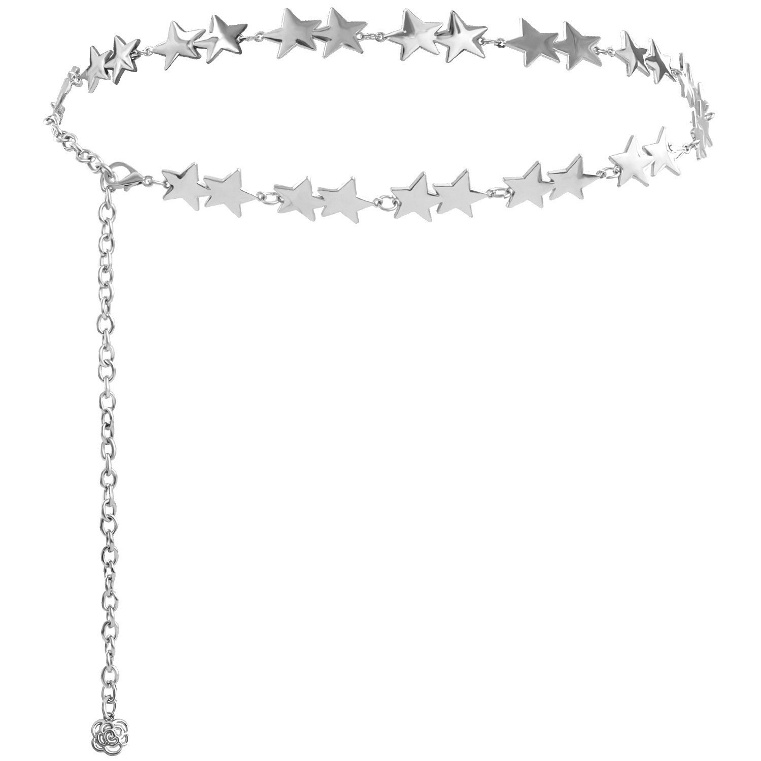 Wholesale Womens Gold Stars Metal Decorative Chain Belt On Waist Fashion Accessories Tendencias 2024