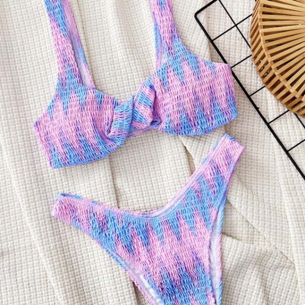 YY6139 Special fabric black sexy solid color bikini simple basic beach bathing suit