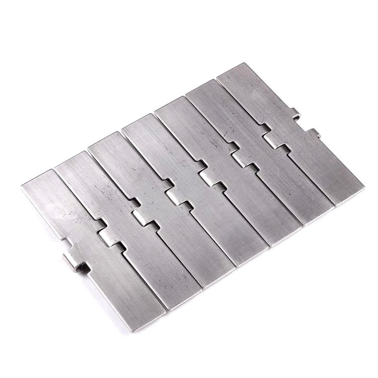 Factory 812S flat top stainless steel belt conveyor chain plate adopts 420 stainless steel straight chain