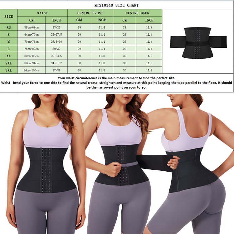HOT SALE Custom Logo 3 Piece Segment Latex Waist Trainer High Compression Custom Corsets Waist Trainer
