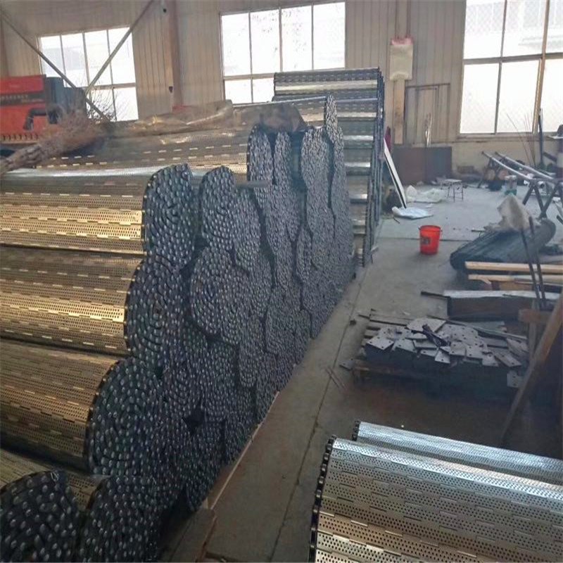 Pipeline conveyer chain board Frying line chain plate High temperature resistant chain plate conveyor belt