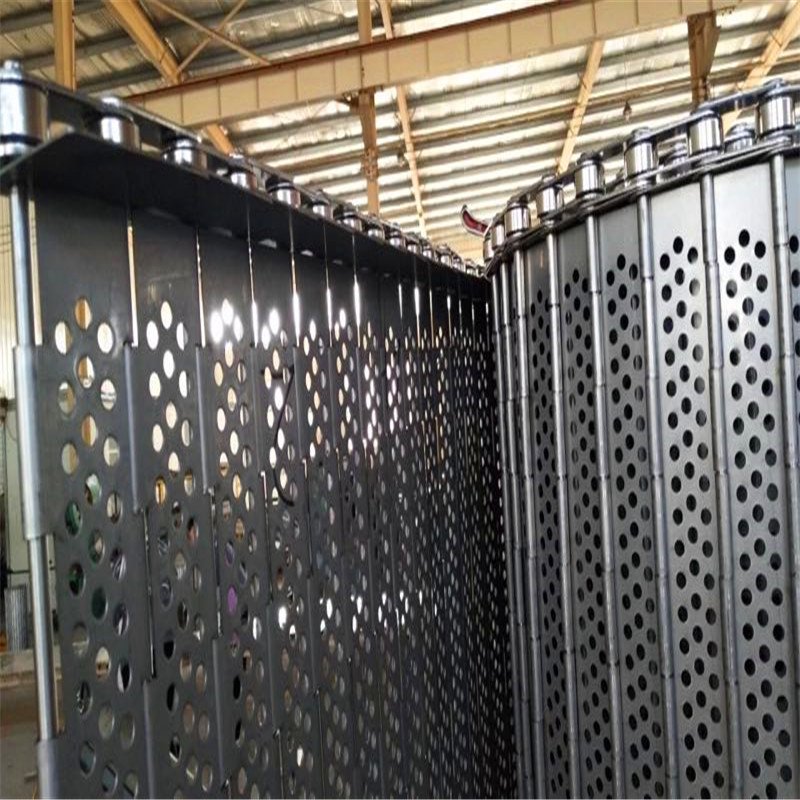 Pipeline conveyer chain board Frying line chain plate High temperature resistant chain plate conveyor belt