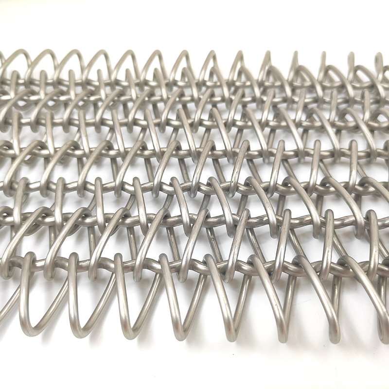 Metal conveyor belt stainless steel chain link wire mesh belt for pizza oven