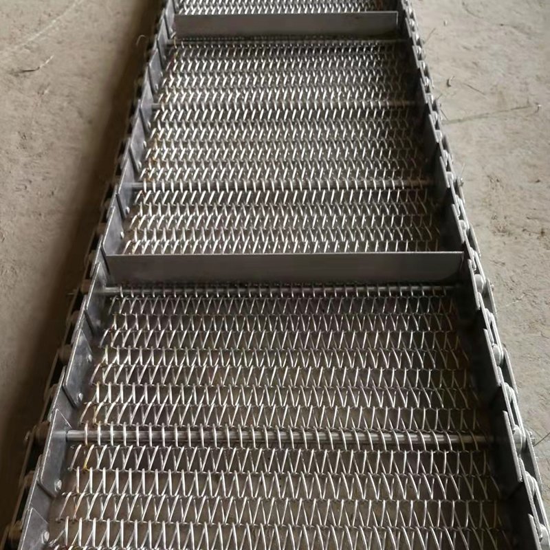 Metal conveyor belt stainless steel chain link wire mesh belt for pizza oven
