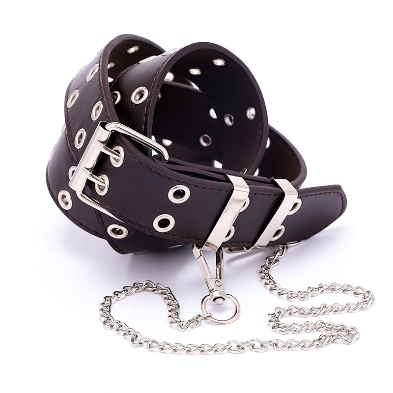 Ladies New Punk Style Belt Women Fashion Jeans Chains PU Belts Female Casual Wide Waist Belts