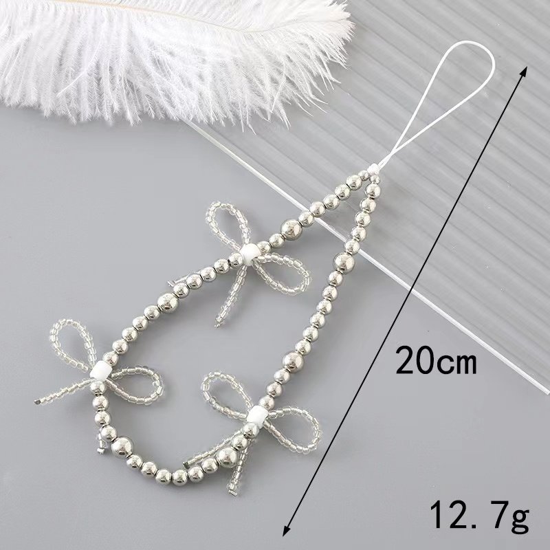 2024 New fashion high quality bow phone chain phone cover lanyard phone accessories
