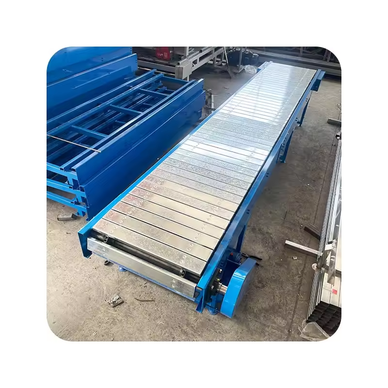 Factory Customized High Temperature Resistant Stainless Steel Transport Equipment Slat Plate Chain Conveyor