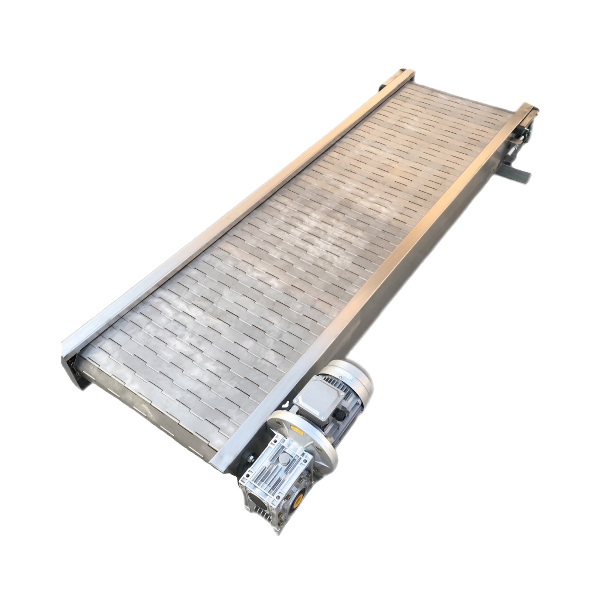Factory Customized High Temperature Resistant Stainless Steel Transport Equipment Slat Plate Chain Conveyor
