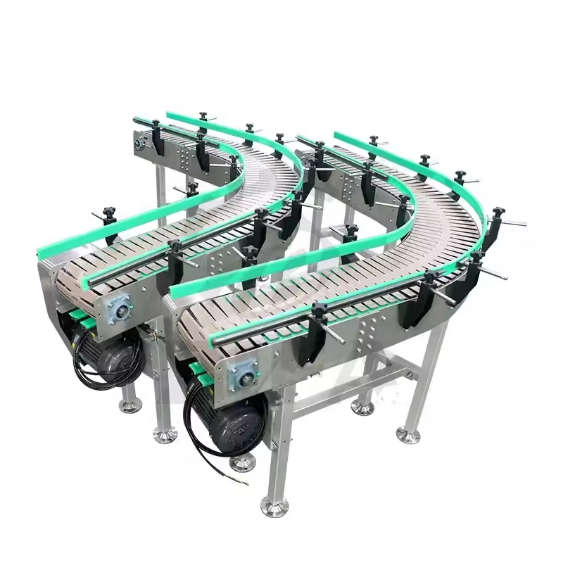 Adjustable Speed Flat Top Chain Conveyor Stainless Steel 304 Aluminium for Glass Bottles Assembly Line Core Components Gearbox