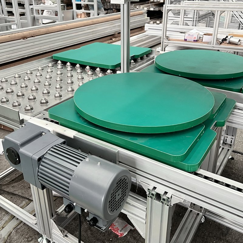 customized food conveyor belt roller automatic double speed chain production assembly line