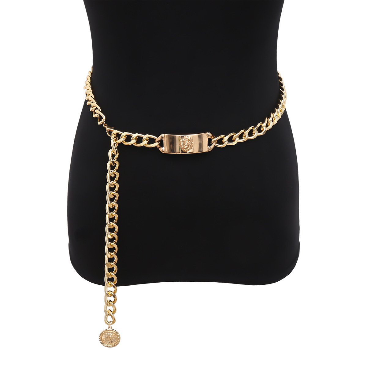 metal chain woman waist factory simple personality fringes sweater chain accessories belts for lady