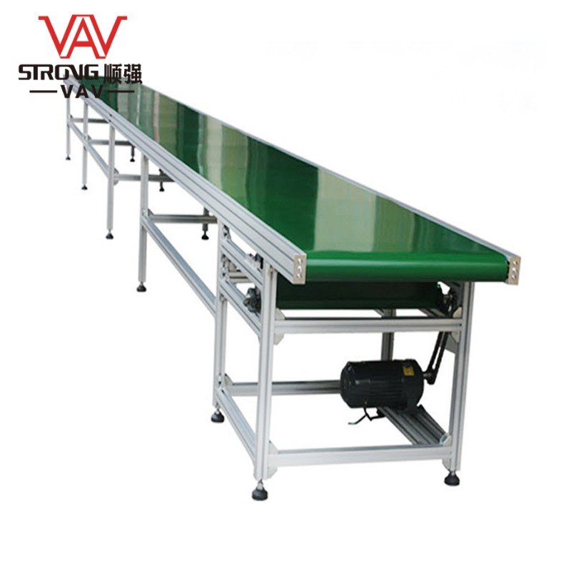 Factory conveyor belt Aluminum assembly line PVC Belt Conveyor
