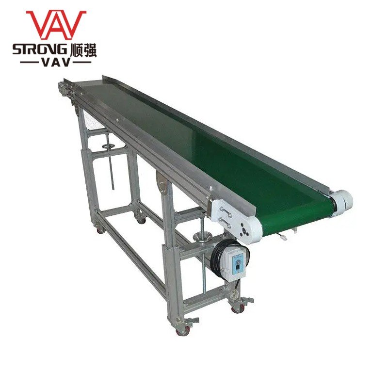 Factory conveyor belt Aluminum assembly line PVC Belt Conveyor