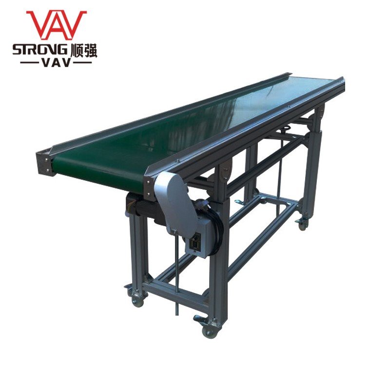 Factory conveyor belt Aluminum assembly line PVC Belt Conveyor