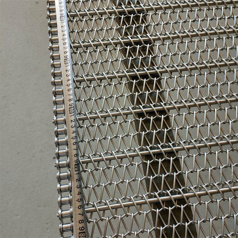 Stainless steel mesh belt dryer cleaning machine metal conveyor chain mesh belt food assembly line mesh