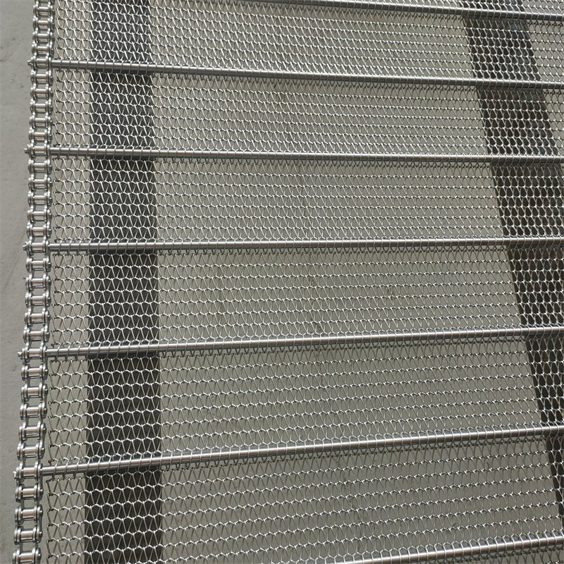 Stainless steel mesh belt dryer cleaning machine metal conveyor chain mesh belt food assembly line mesh