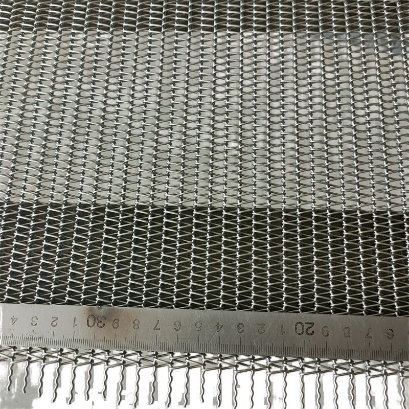 Stainless steel mesh belt dryer cleaning machine metal conveyor chain mesh belt food assembly line mesh