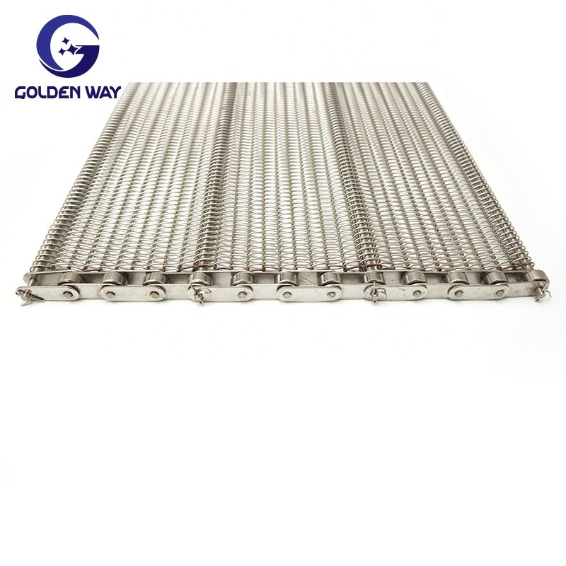 Stainless Steel Wire Mesh Heavy Duty Clinched Edge Carbon Steel Flat Wire Conveyor Belt