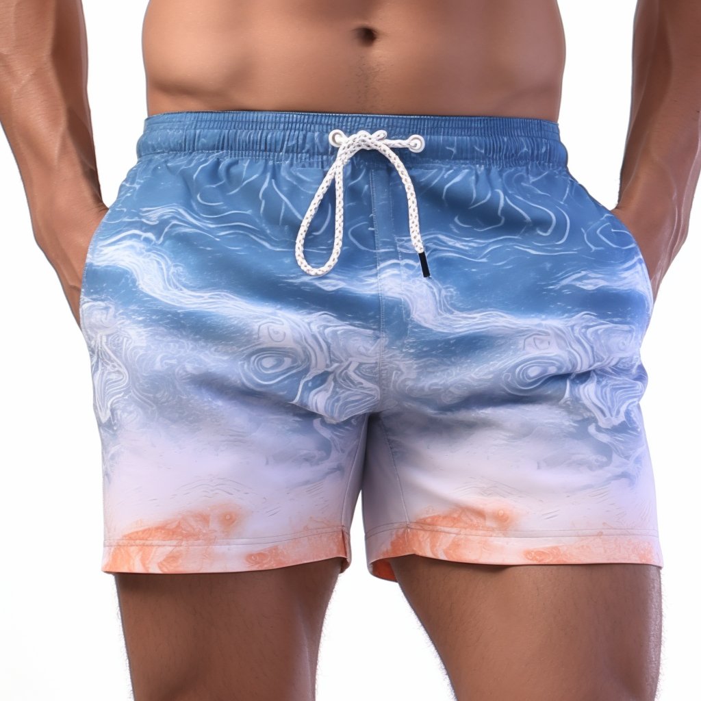 Elastic Waist Quick Dry Breathable Sports Custom Printed Logo Design Beach Board Shorts Beachwear & Swimwear Boardshorts For Men
