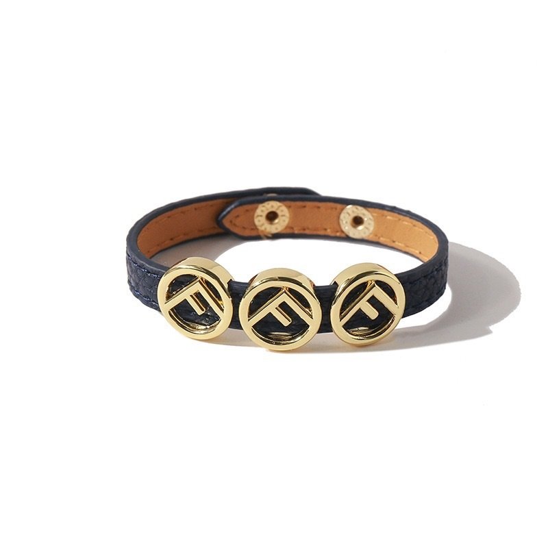 Unisex Adjustable Punk Style Letter Design Bracelet Leather Hand Chain Jewelry Accessories for Women and Men