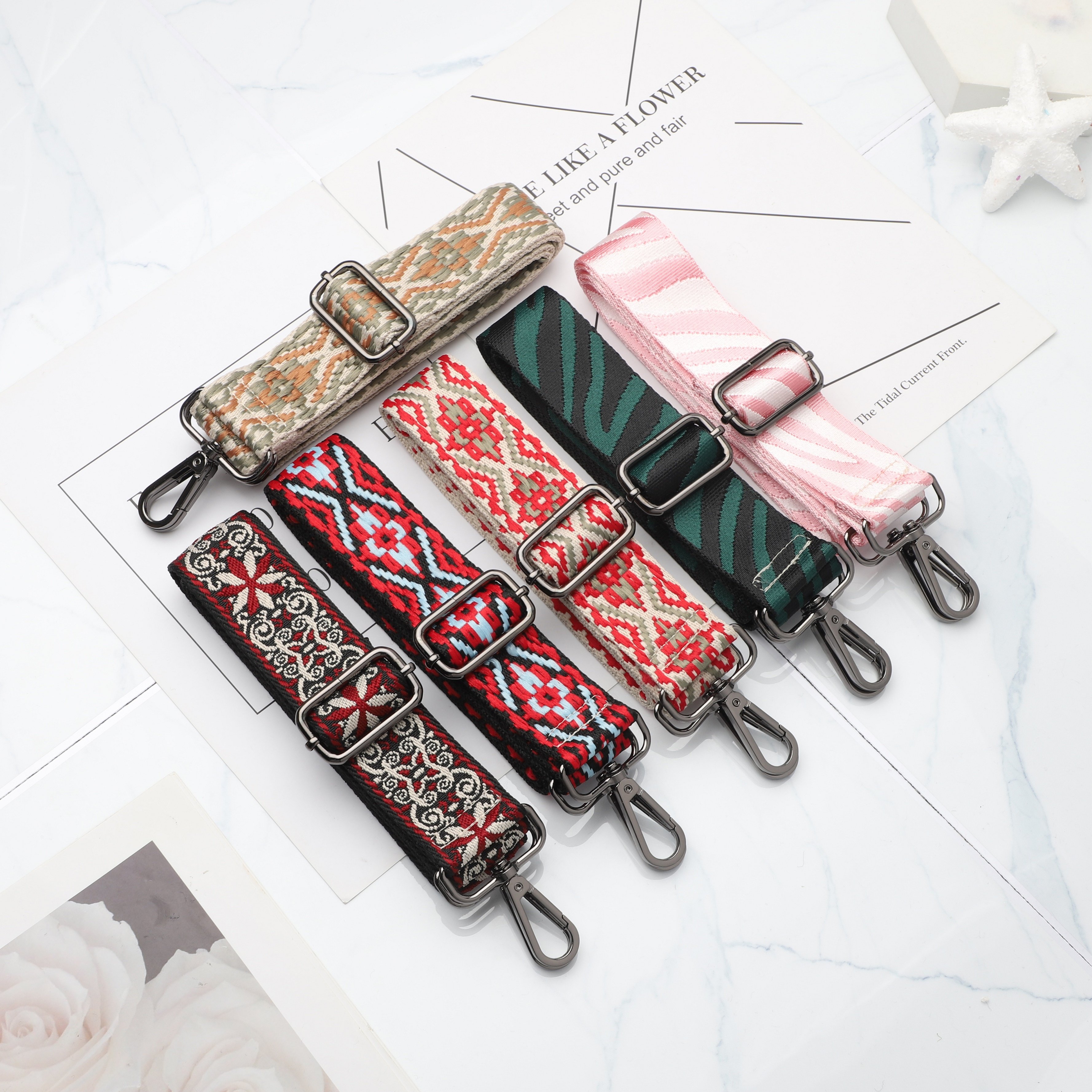New 3.8cm Chain Guitar Messenger Bag Replacement Wallet Replacement Hardware Handle Braided Shoulder Strap bag Straps