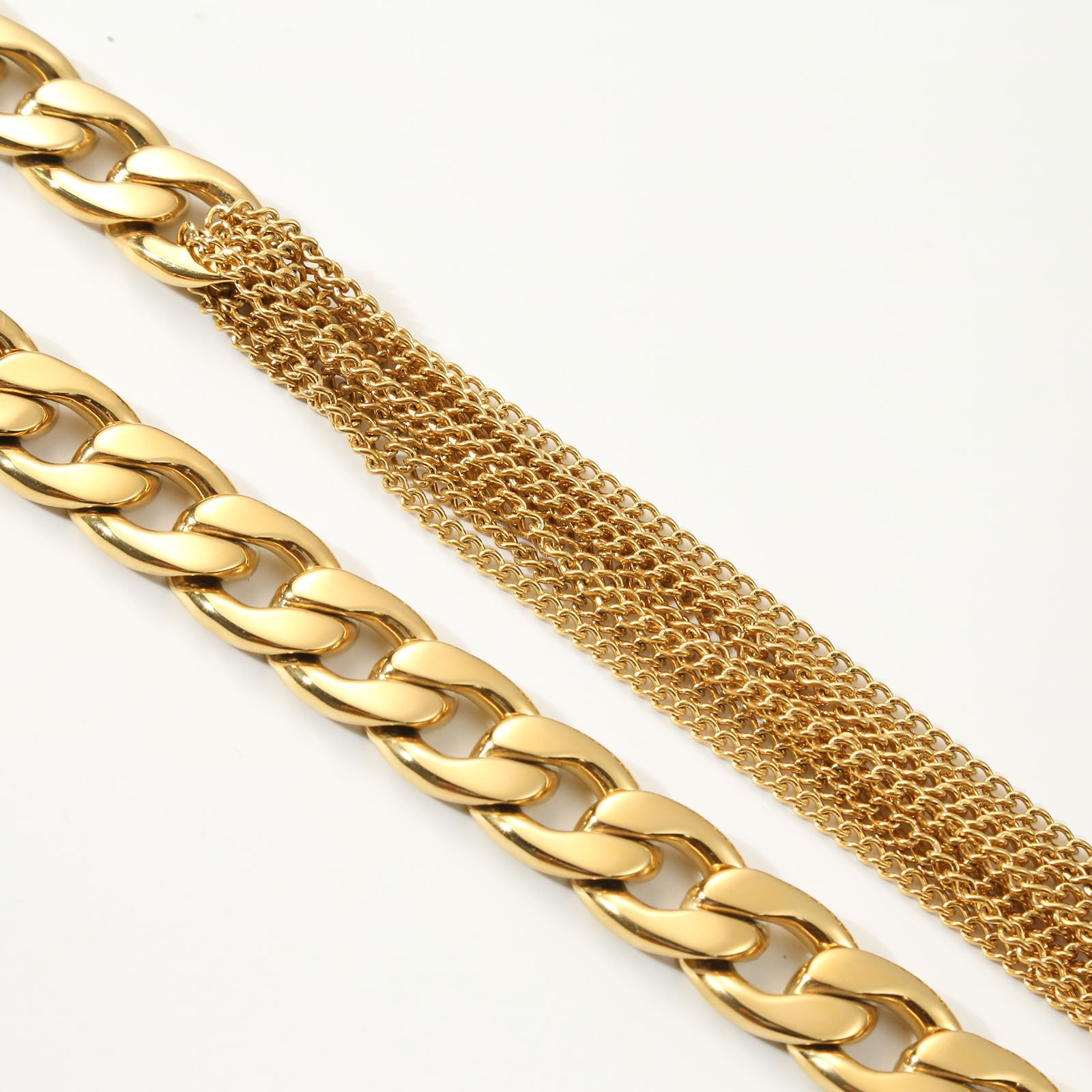 Stainless Steel Belly Chain Belt Waist Chain for Women 18k Gold Plated Body Chain