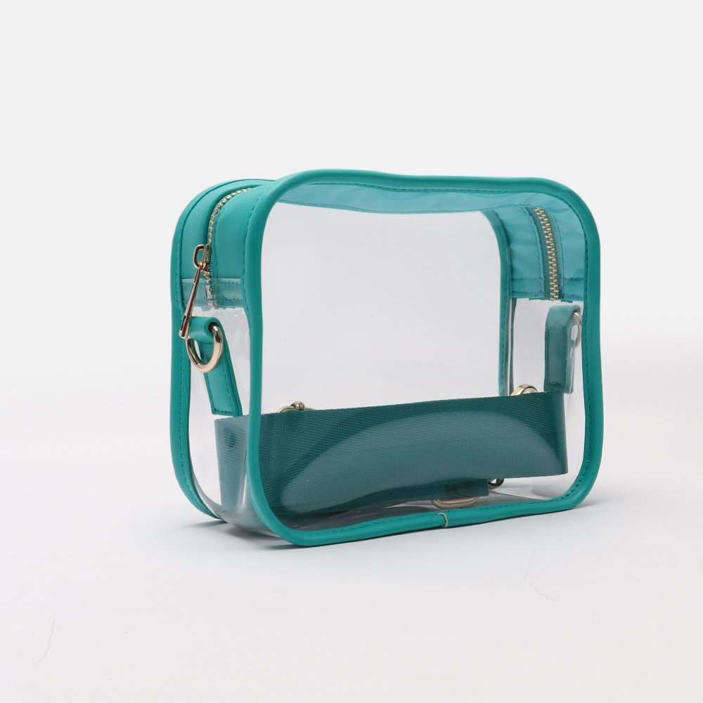 Wholesale Transparent PVC Messenger Bag Customized Fashion Chain Shoulder Clear Women Crossbody Bags