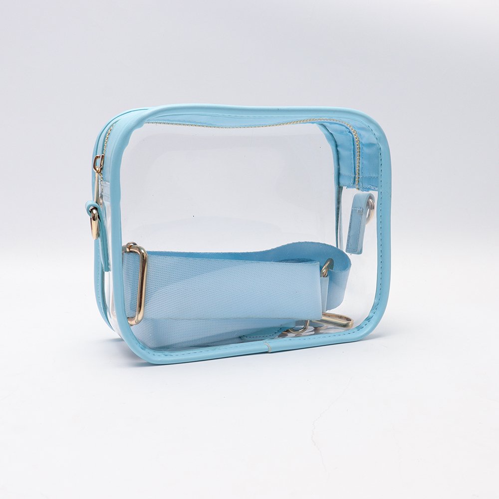 Wholesale Transparent PVC Messenger Bag Customized Fashion Chain Shoulder Clear Women Crossbody Bags