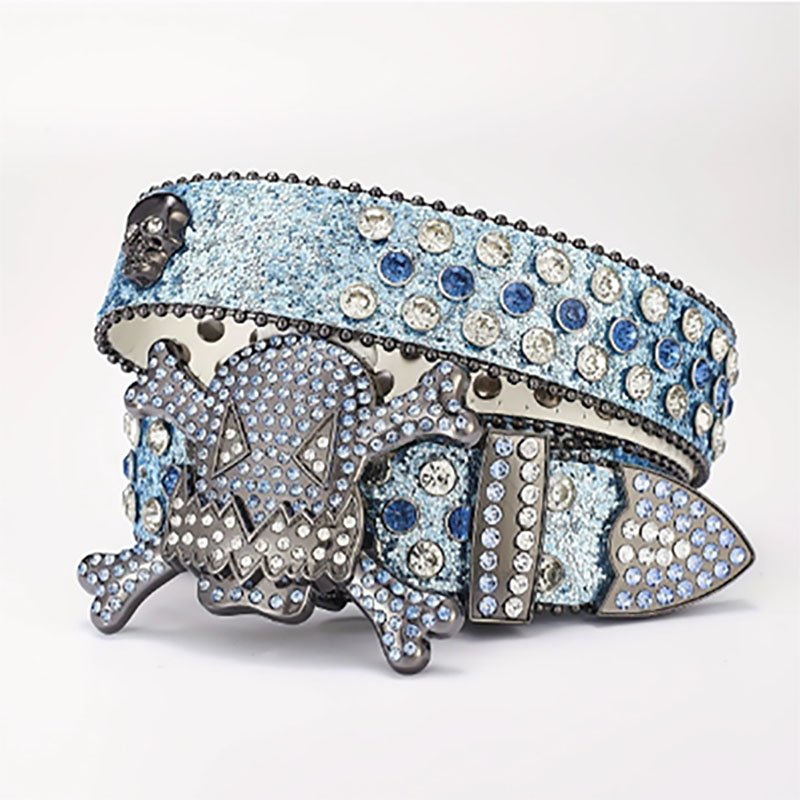 2024 New Trending Wholesale ladies fashion belts Factory Direct Supply chain belt luxury rhinestone