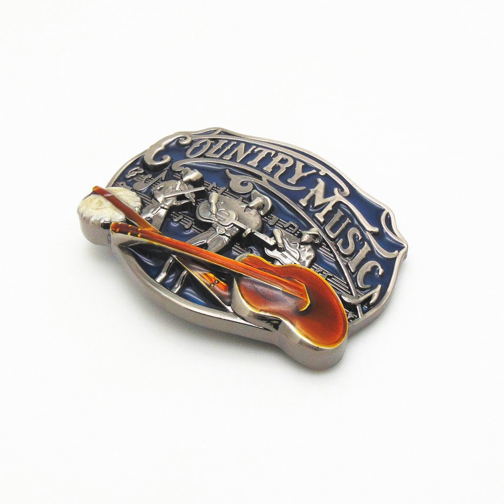 Western cowboy Hip-Hop hipster essential guitar versatile belt buckle
