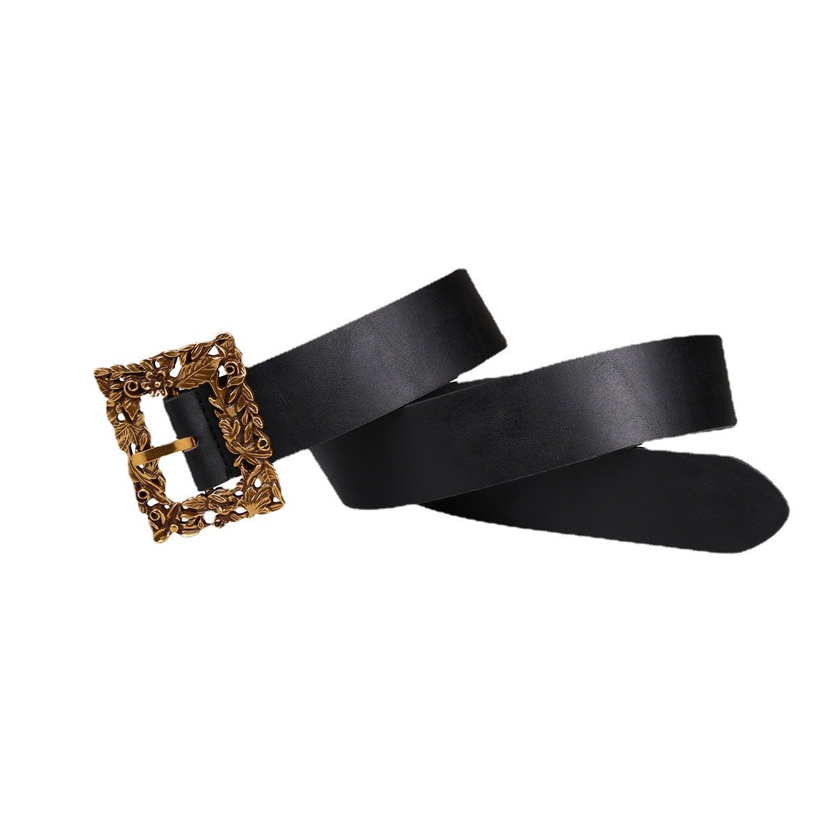 Embossed Pu Leather O Ring Belt Viking Costume Larp Accessories Medieval Men's Belt With Belt Category Premium Quality