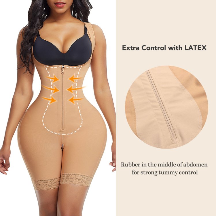 Hexin Shapewear Verified Pro WAISTDEAR Plus Size Underbust Bodysuit Zipper Shaper Colombianas Slimming Corset Shapewear Shaper