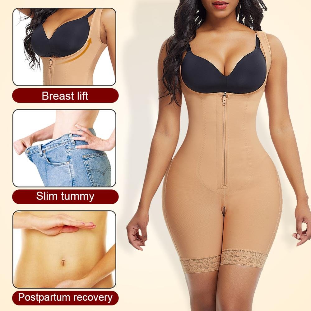 Hexin Shapewear Verified Pro WAISTDEAR Plus Size Underbust Bodysuit Zipper Shaper Colombianas Slimming Corset Shapewear Shaper