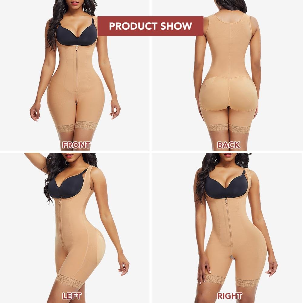 Hexin Shapewear Verified Pro WAISTDEAR Plus Size Underbust Bodysuit Zipper Shaper Colombianas Slimming Corset Shapewear Shaper