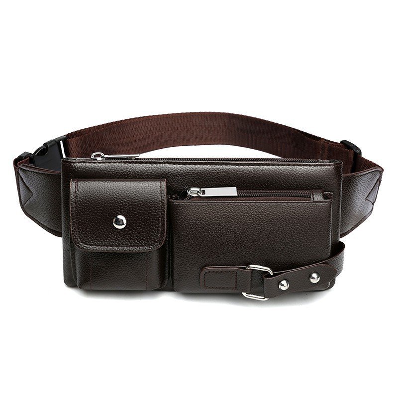 Fashion Custom Logo Printed Waterpr Travel Waterproof PU leather sports Letter fanny Zip Sling Women Girl Men Waist bags