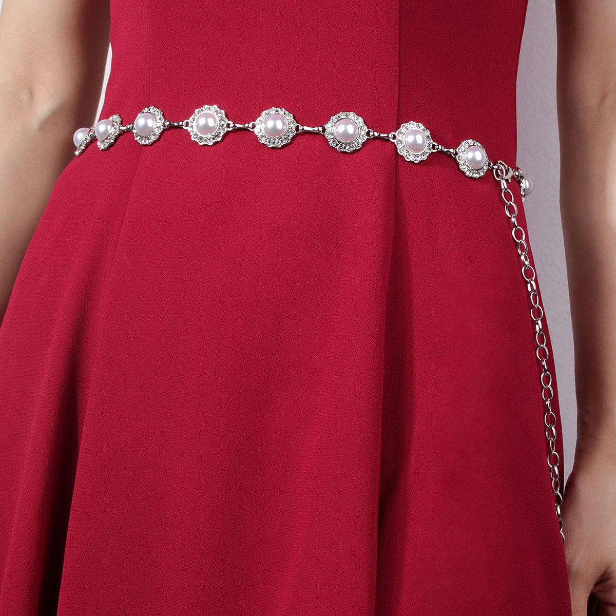 Stylish Hot Sparkling Glamorous Ladies Jewelry Full Of Rhinestones With Zircon Waist Chain