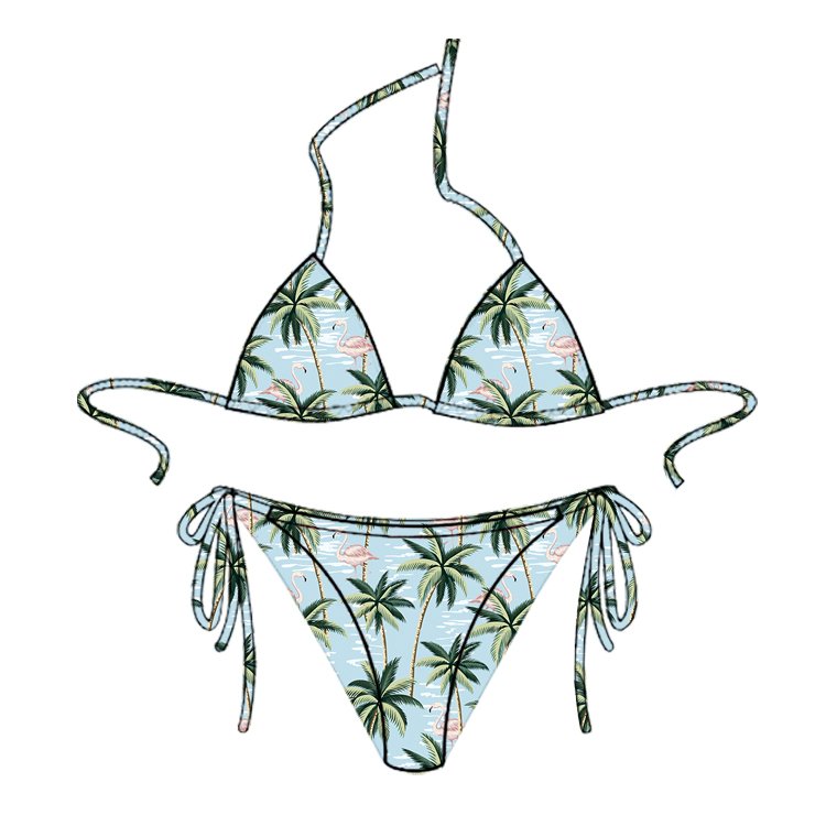 Custom Logo Swimsuit High Quality Print Swimsuit Bathing Suit Beachwear Women Bikini Sets Swimwear Bikinis