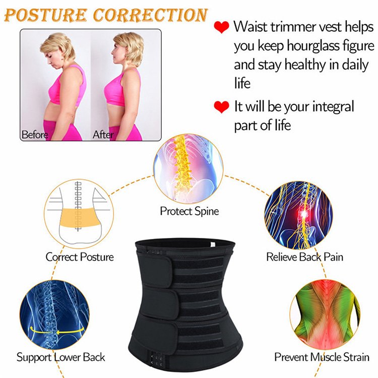 hexin wholesale private label slimming high waist latex women fitness waist trainer