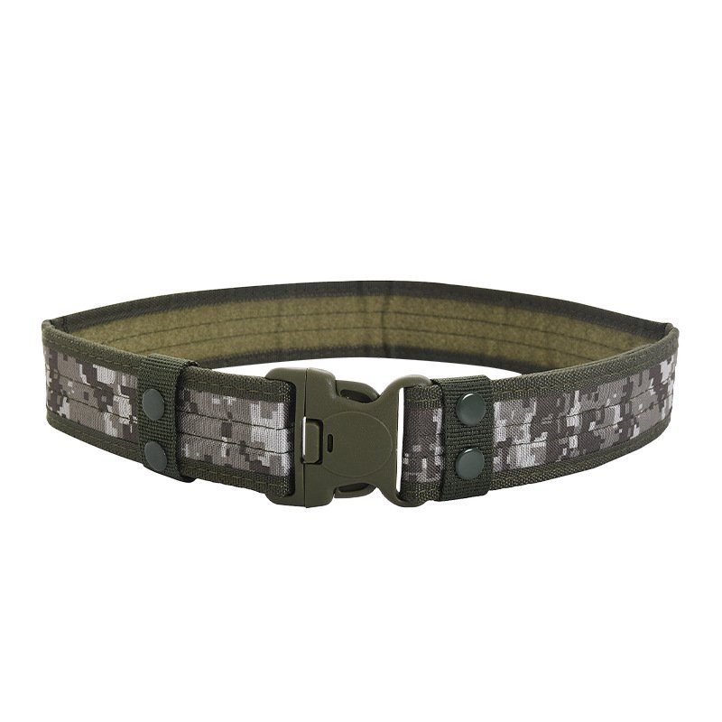 Factory customized Outdoor Heavy Duty custom Waist Adjustable Tactical Belt with Quick-Release Plastic Buckle Men Canvas belt