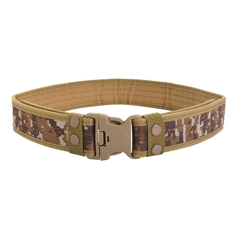 Factory customized Outdoor Heavy Duty custom Waist Adjustable Tactical Belt with Quick-Release Plastic Buckle Men Canvas belt