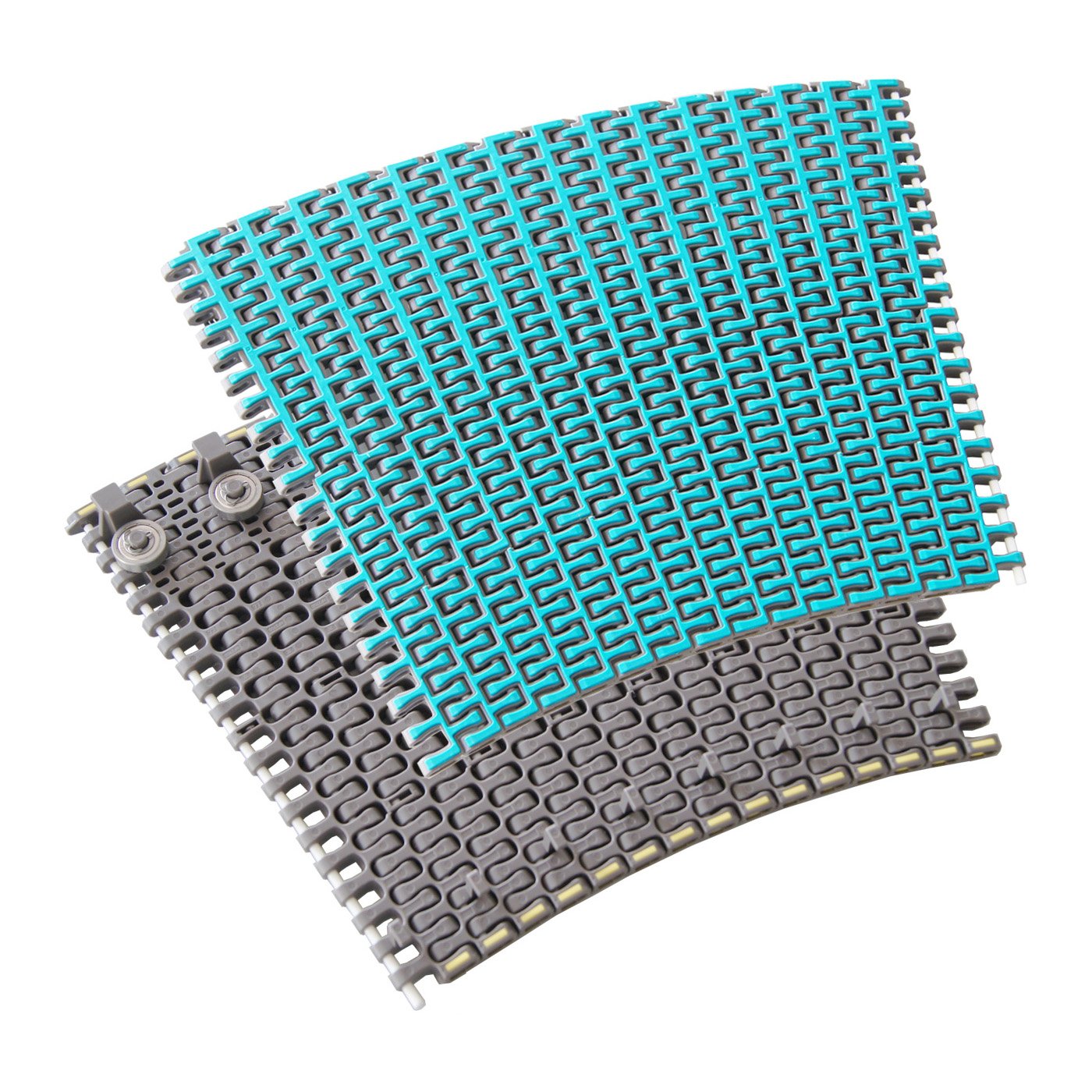 2556 PET Bottle Plastic Side Flexing Modular Belt With Small Radius Turing for 90 degree conveyor